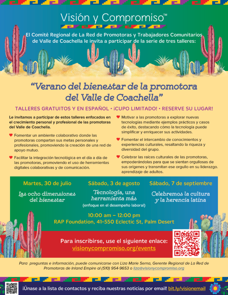 Vision y Compromiso | Verano del bienestar de la promotora: Coachella