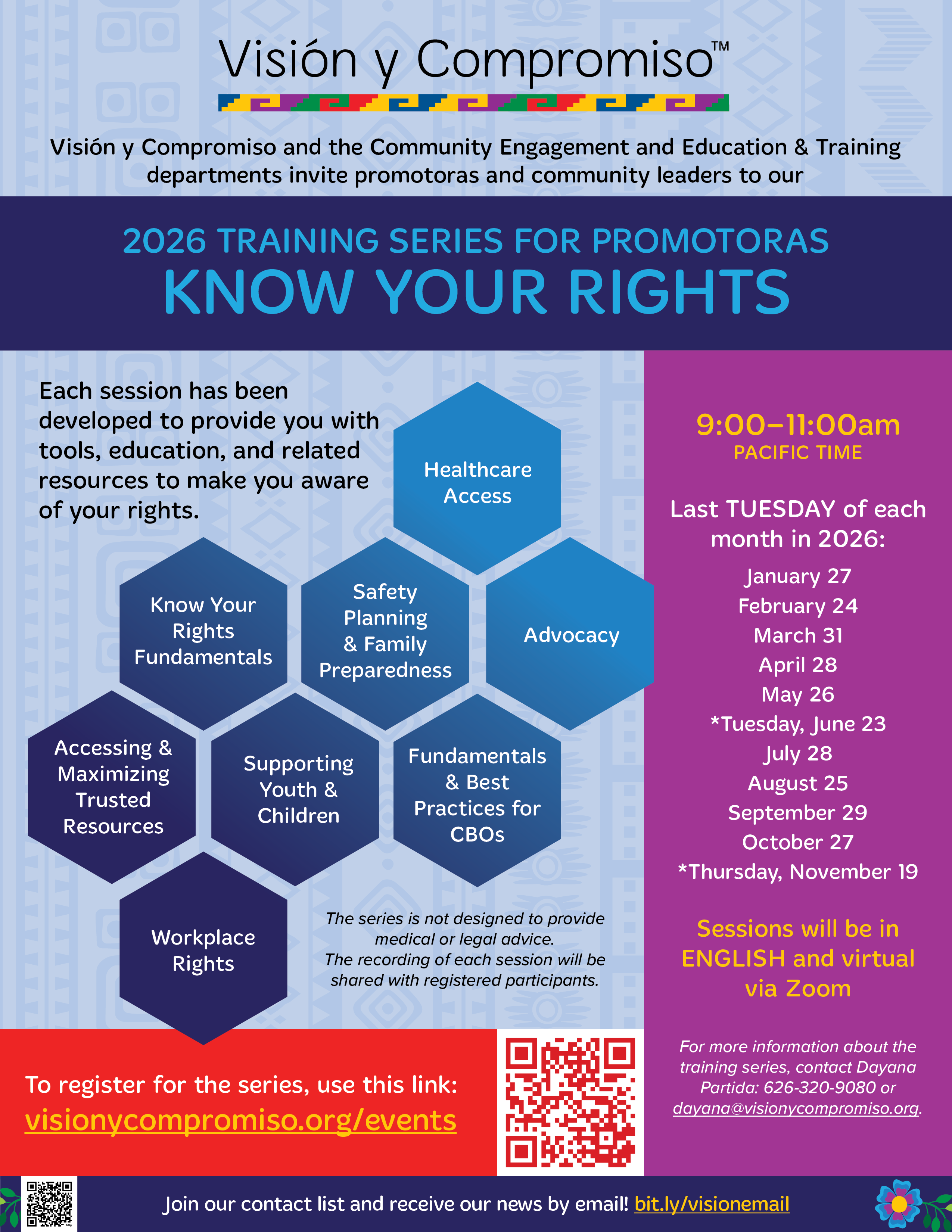 Training Series for Promotoras | Know Your Rights